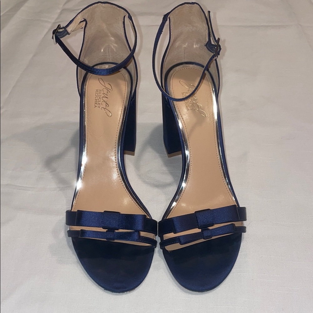 Badgley Mischka Navy Heeled Sandals